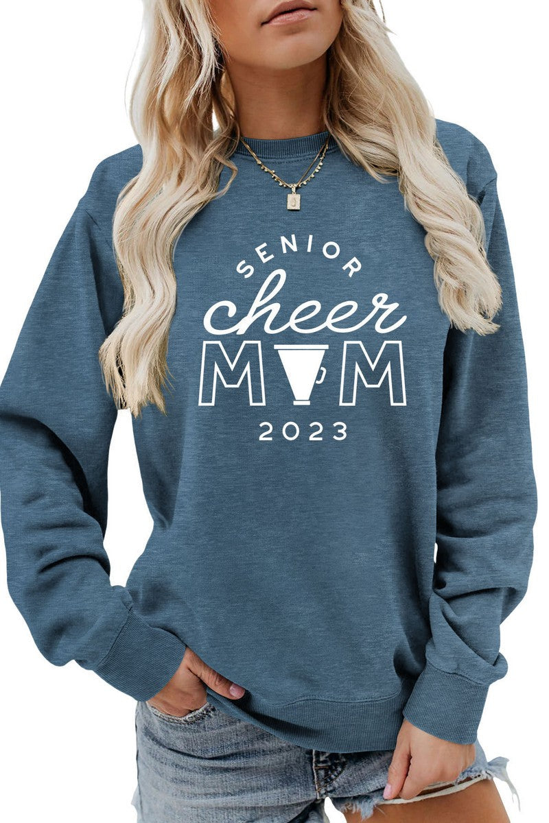 WOMEN GAME DAY PRINTING LONG SLEEVE PULLOVER