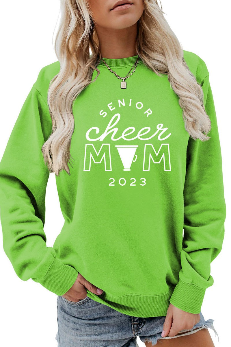 WOMEN GAME DAY PRINTING LONG SLEEVE PULLOVER