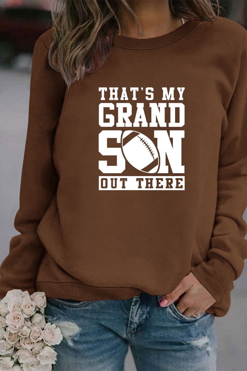 WOMEN FOOTBALL GAME DAY PRINT PULLOVER T SHIRT