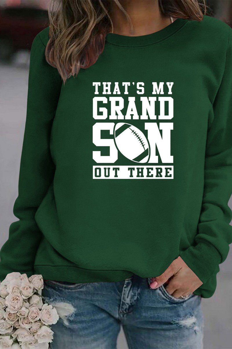 WOMEN FOOTBALL GAME DAY PRINT PULLOVER T SHIRT