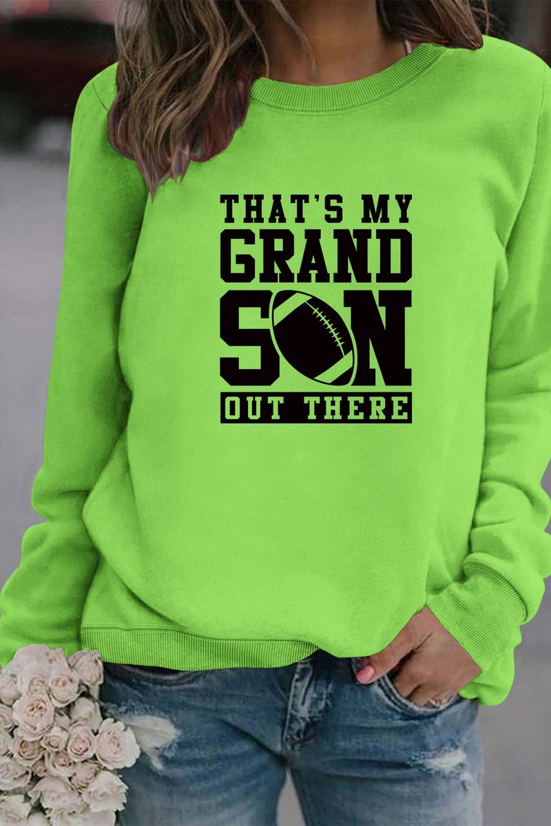 WOMEN FOOTBALL GAME DAY PRINT PULLOVER T SHIRT