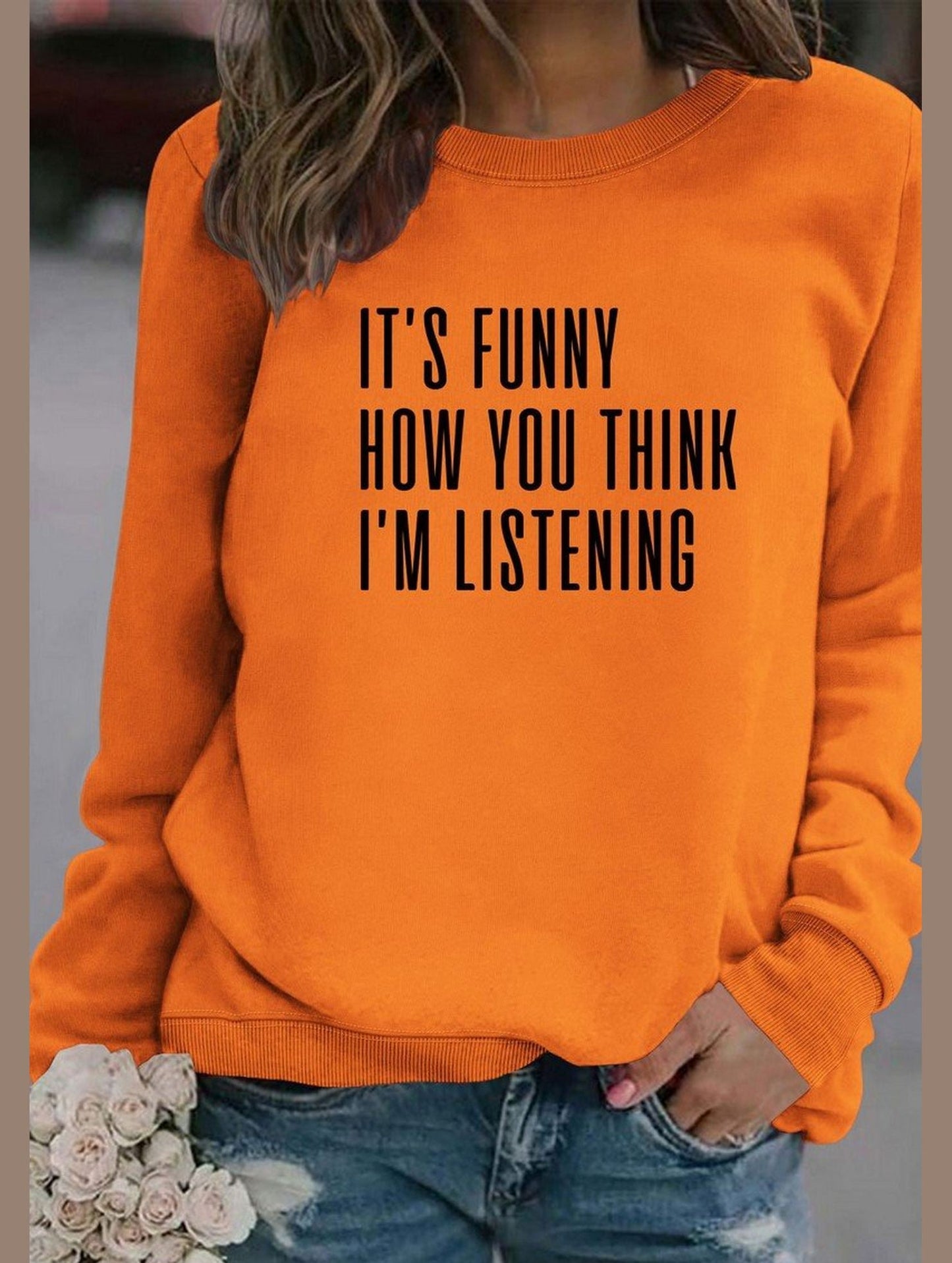 WOMEN LETTERING RIBBED PULLOVER PRINT T SHIRT