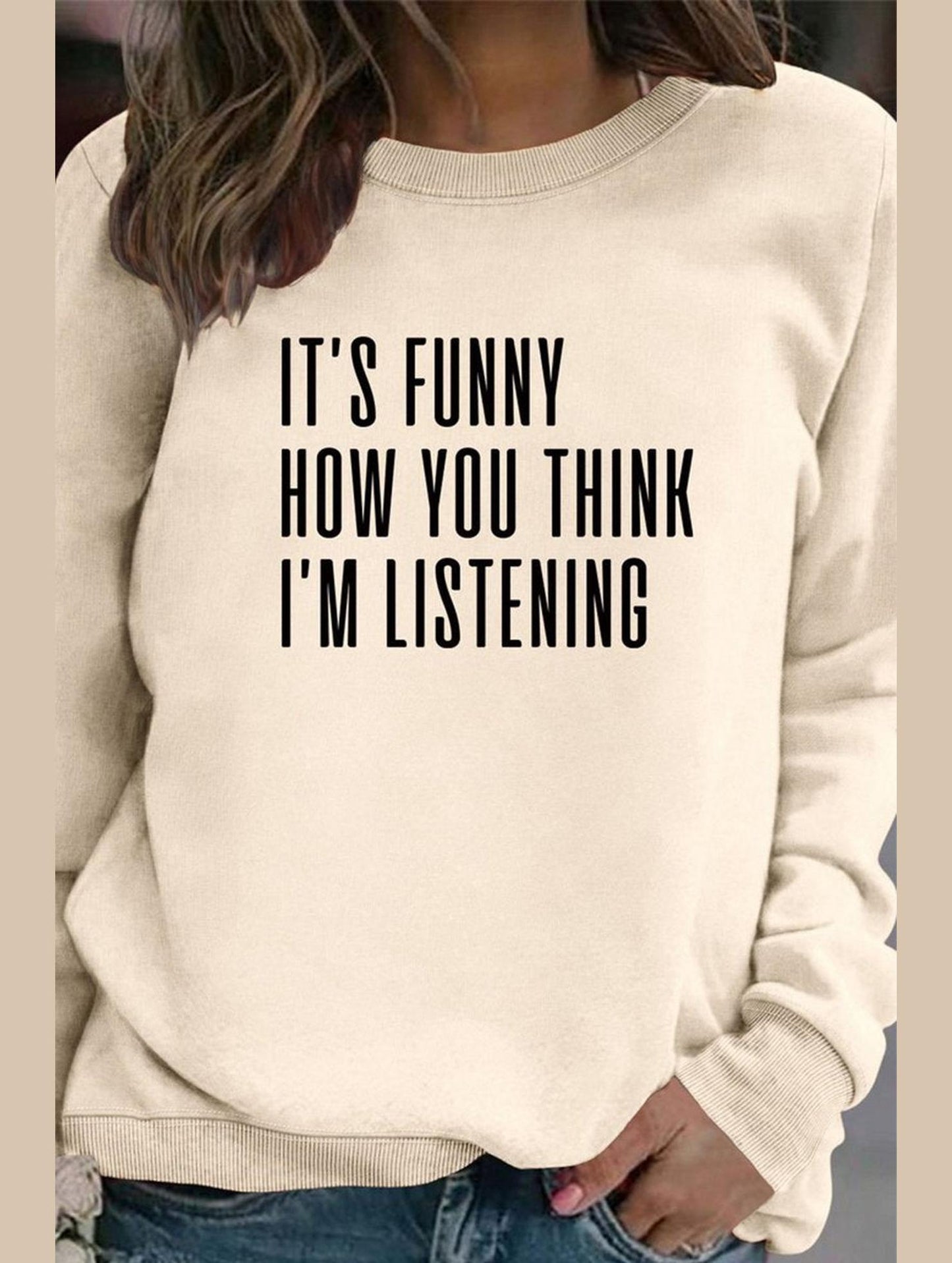 WOMEN LETTERING RIBBED PULLOVER PRINT T SHIRT