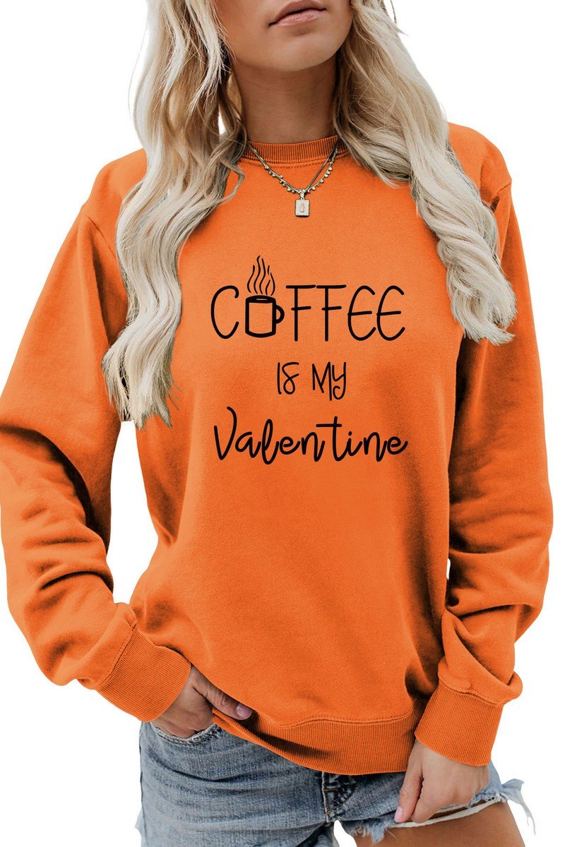 WOMEN LETTERING PRINT PULLOVER ROUND NECK TEE
