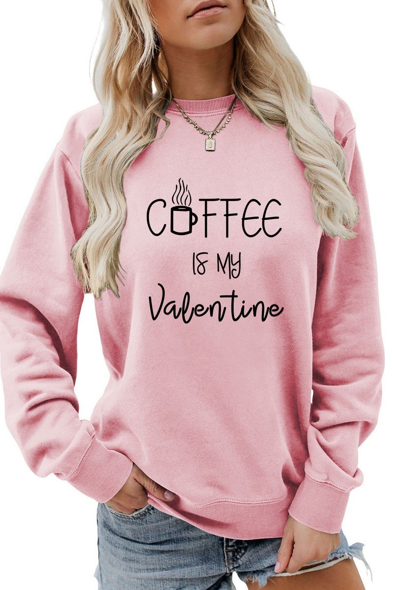 WOMEN LETTERING PRINT PULLOVER ROUND NECK TEE