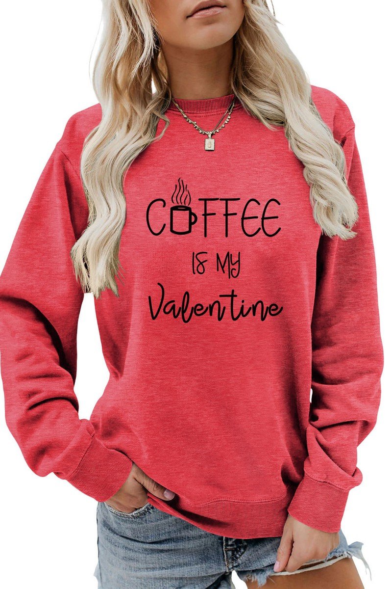 WOMEN LETTERING PRINT PULLOVER ROUND NECK TEE