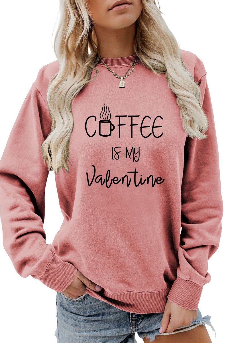 WOMEN LETTERING PRINT PULLOVER ROUND NECK TEE
