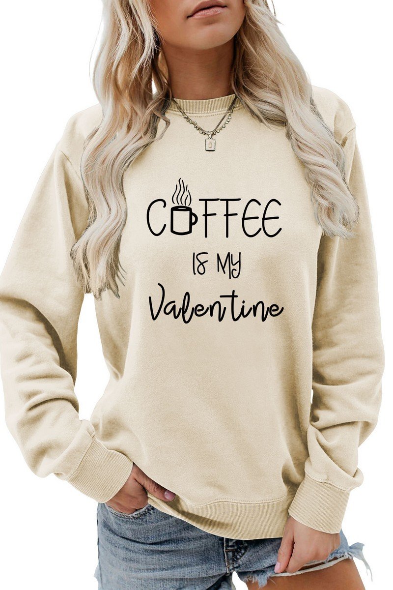 WOMEN LETTERING PRINT PULLOVER ROUND NECK TEE