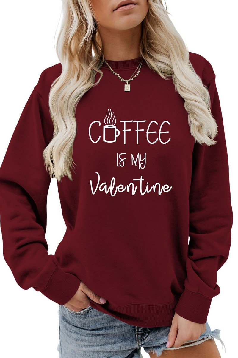 WOMEN LETTERING PRINT PULLOVER ROUND NECK TEE