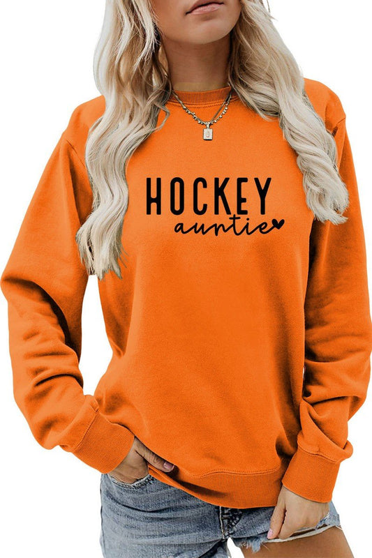 WOMEN HOCKEY GAME DAY PRINTING PULLOVER T SHIRT