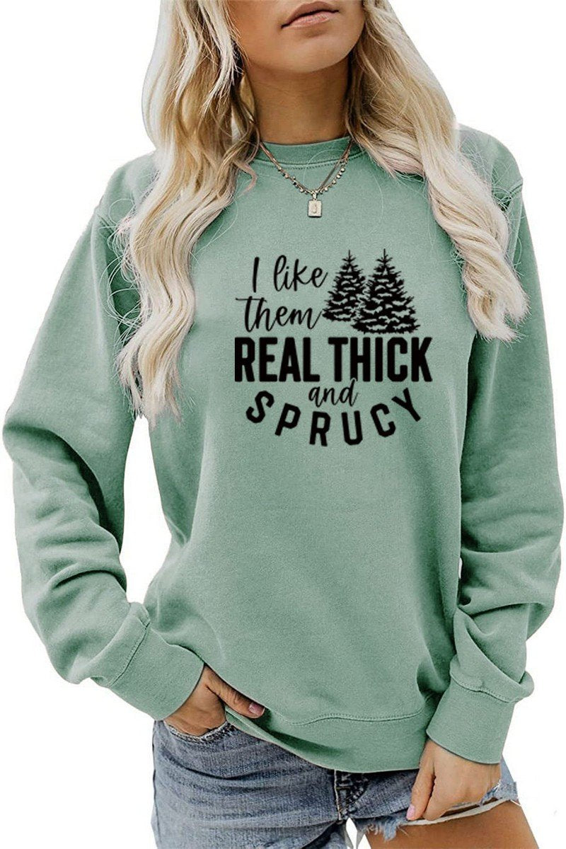 WOMEN LETTER PRINTING LOOSE FIT PULLOVER T SHIRT