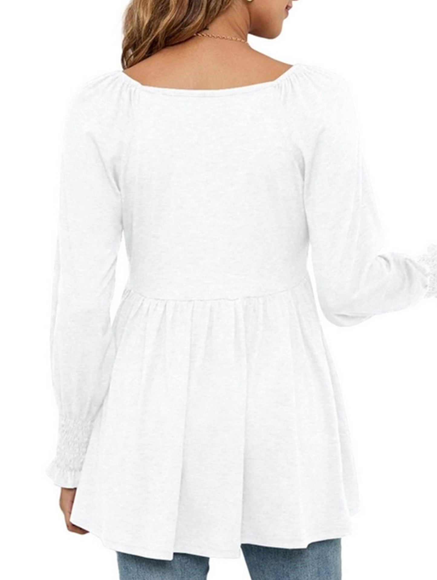 WOMEN SOLID TUNIC SHIRT