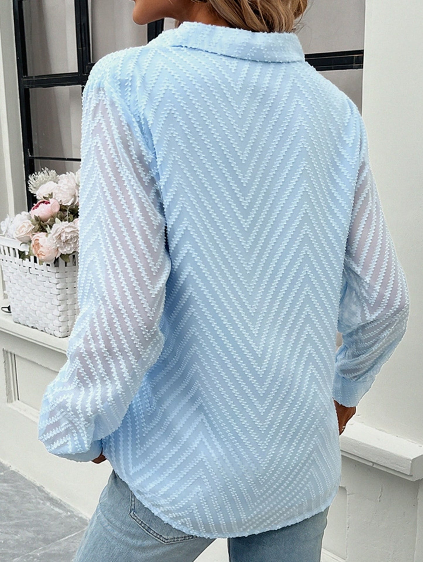 COMMUTER JACQUARD LONG-SLEEVED SHIRT