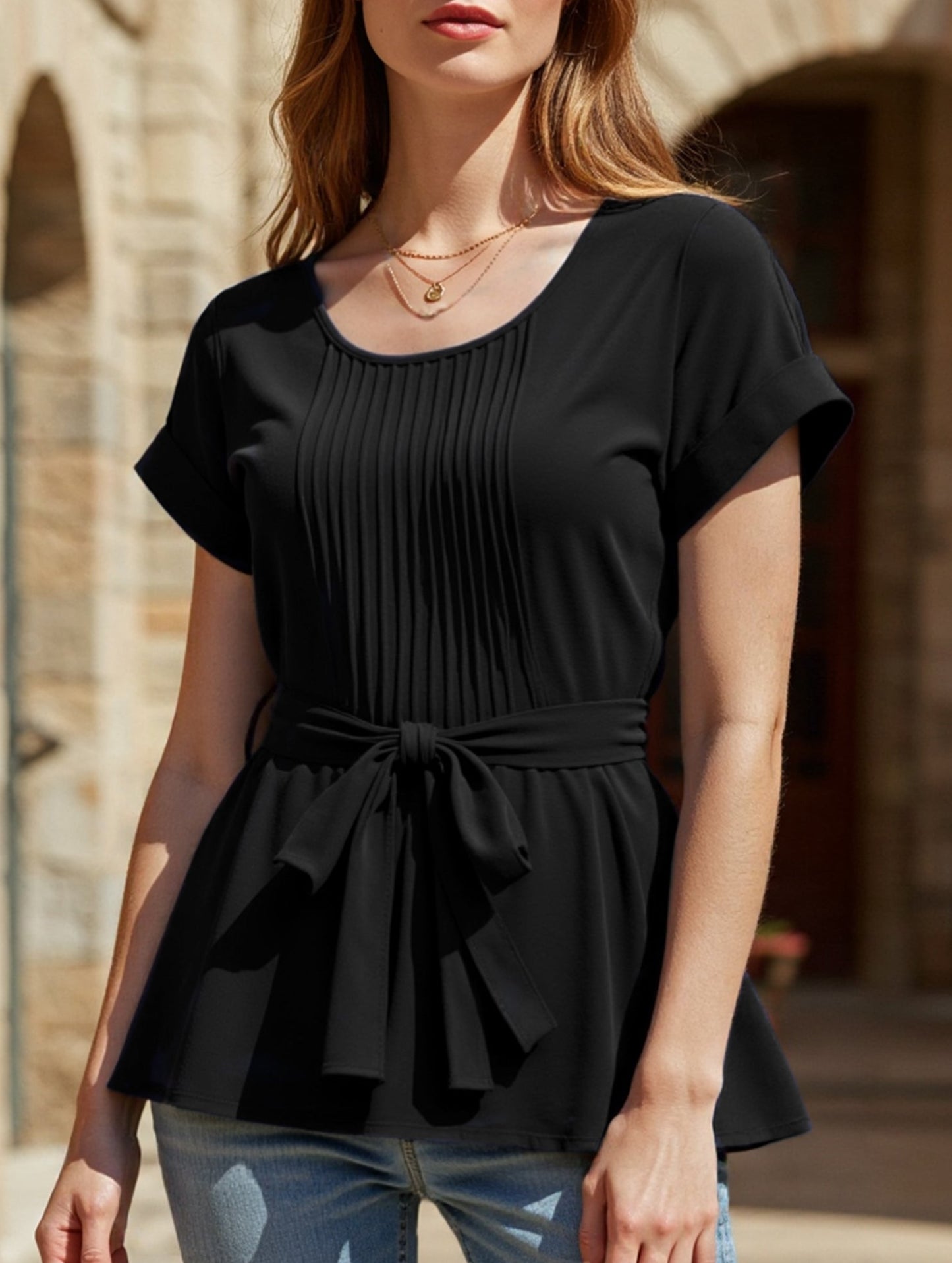 Women??¢s Ruffled Blouse ??Light & Lovely