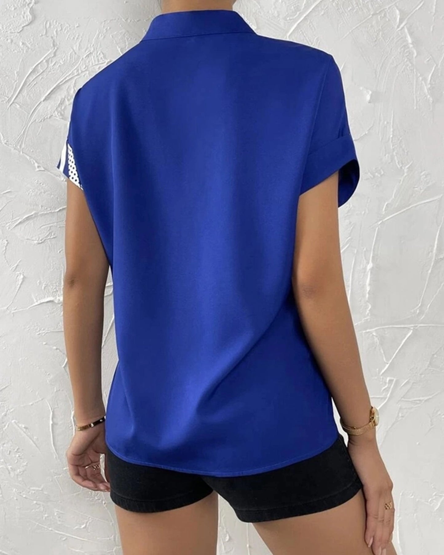 DOUBLE COLOR FLORAL BUTTON-UP SHIRT_CWTSTS0417