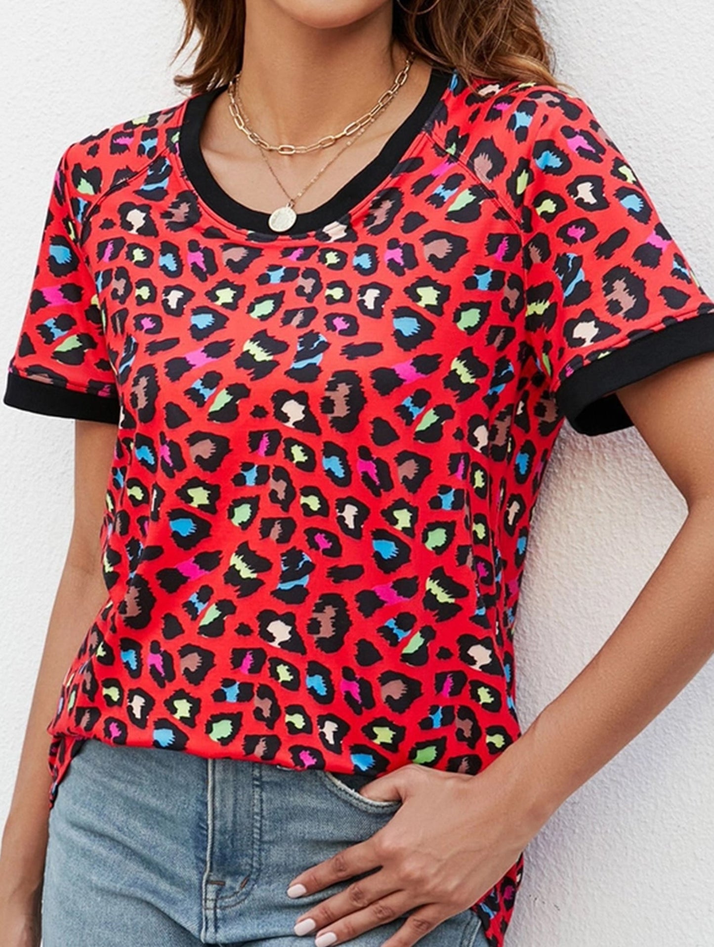 Round Neck Pullover Slightly Loose Casual Top ??Lightweight Daily Essential for Women