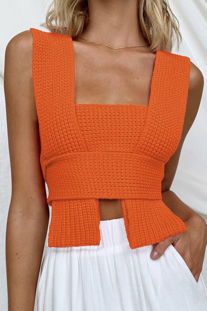 MULTI WAY STYLING SWEATER TOP - Doublju