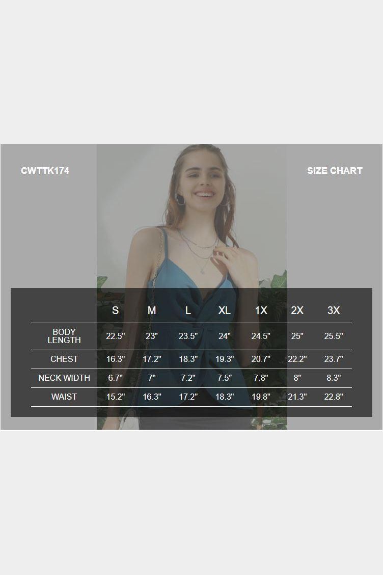 V NECK SLEEVELESS Z TWIST STRAP TANK BLOUSE TOP - Doublju