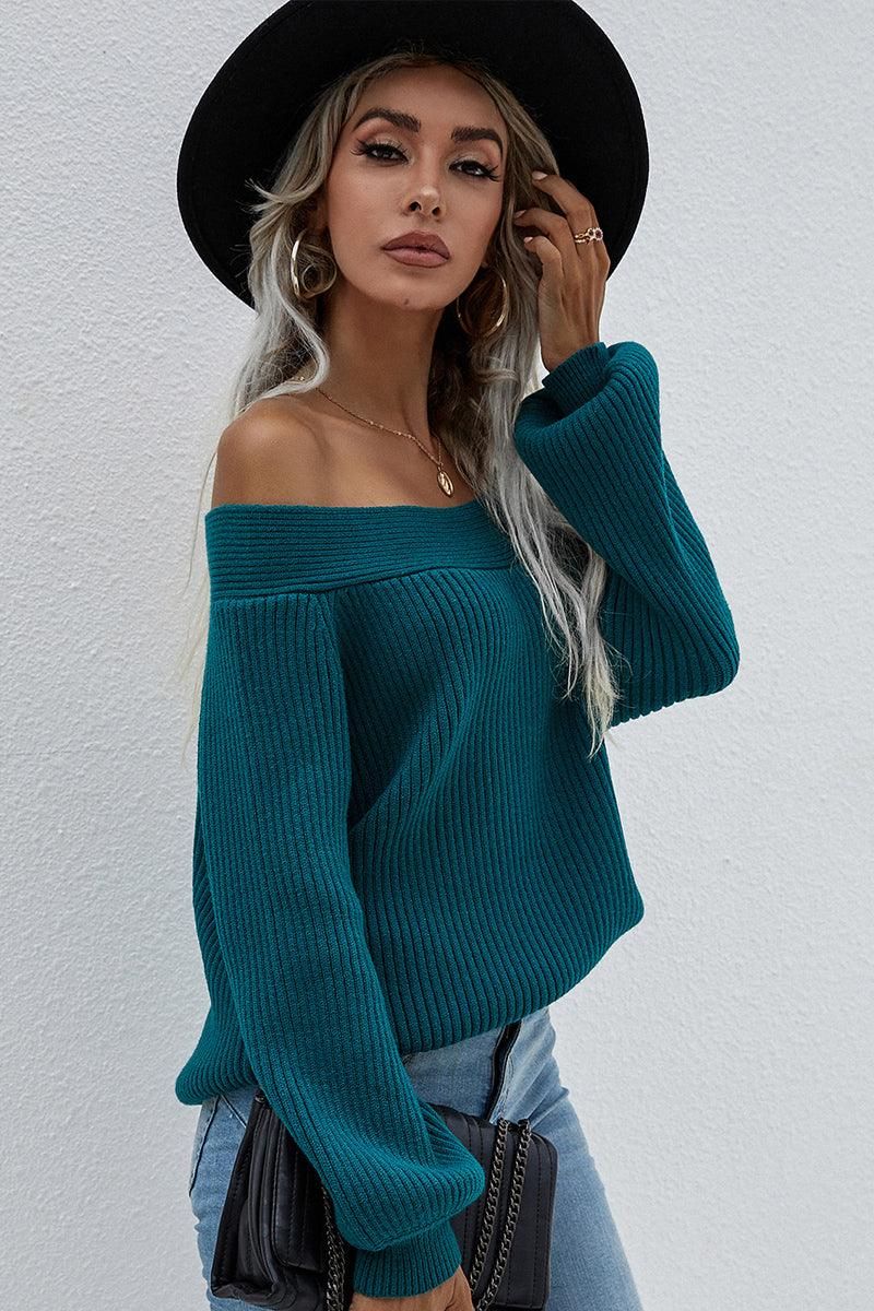 SEXY OFF SHOULDER SOLID COLOR TOP - Doublju