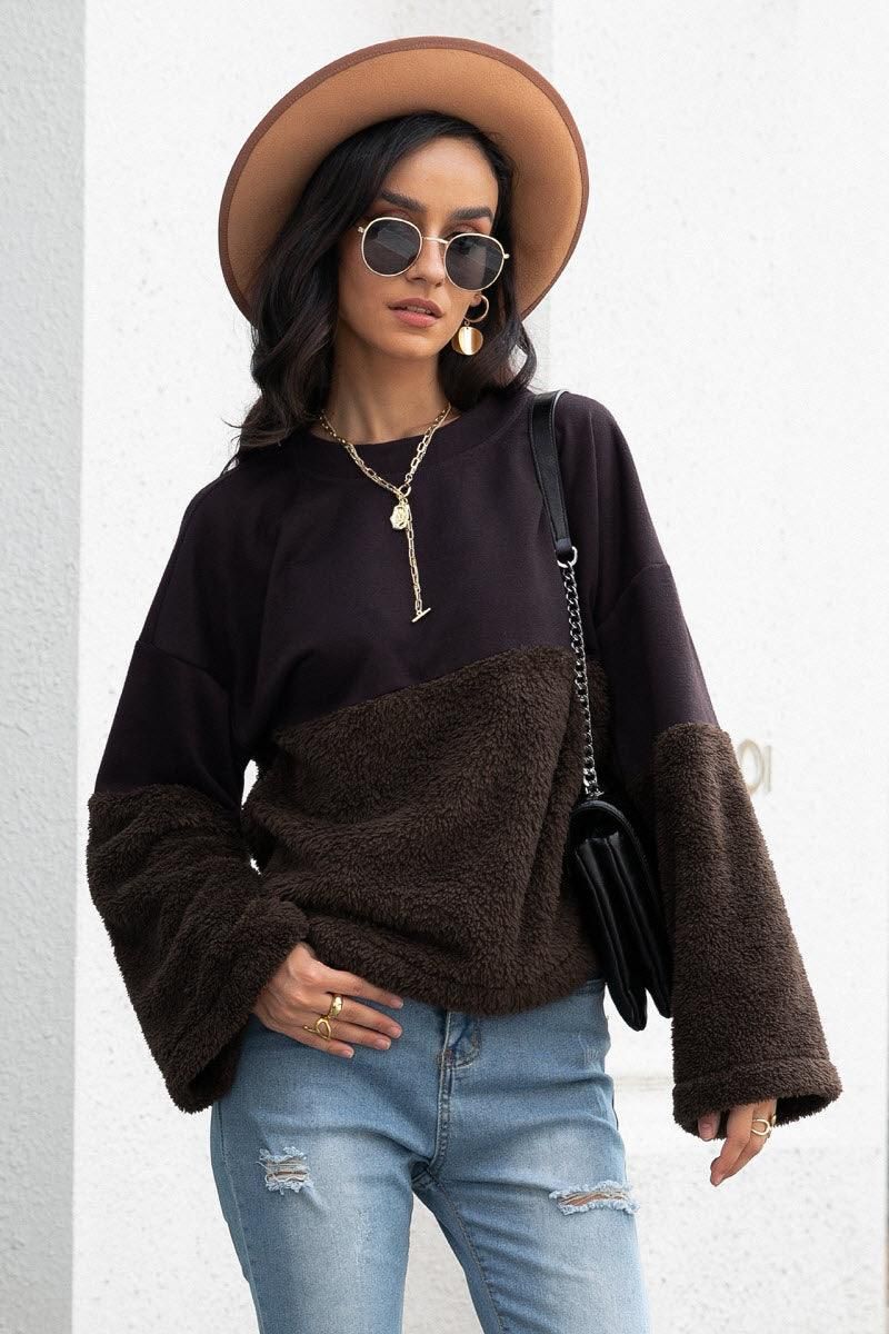 LOOSE WARM SWEATER - Doublju