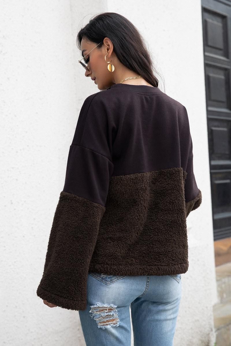 LOOSE WARM SWEATER - Doublju