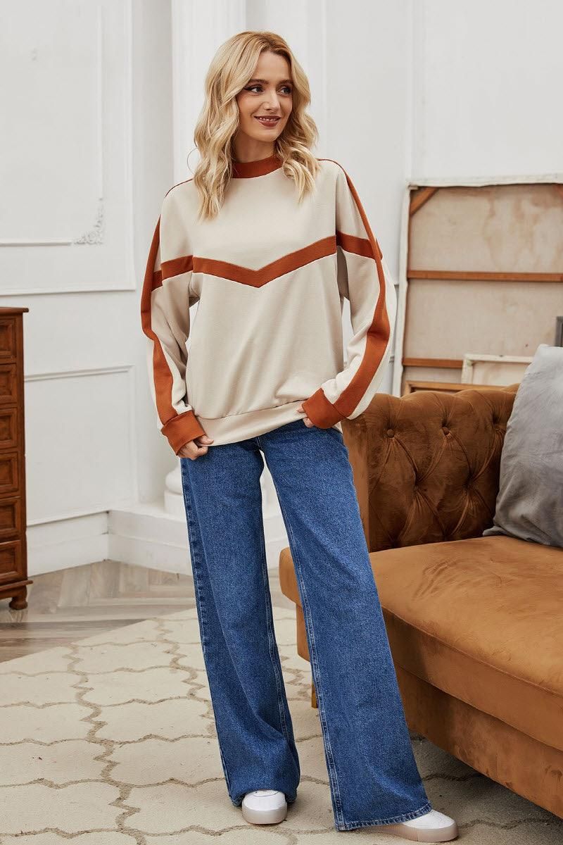 PULLOVER LOOSE TOP - Doublju