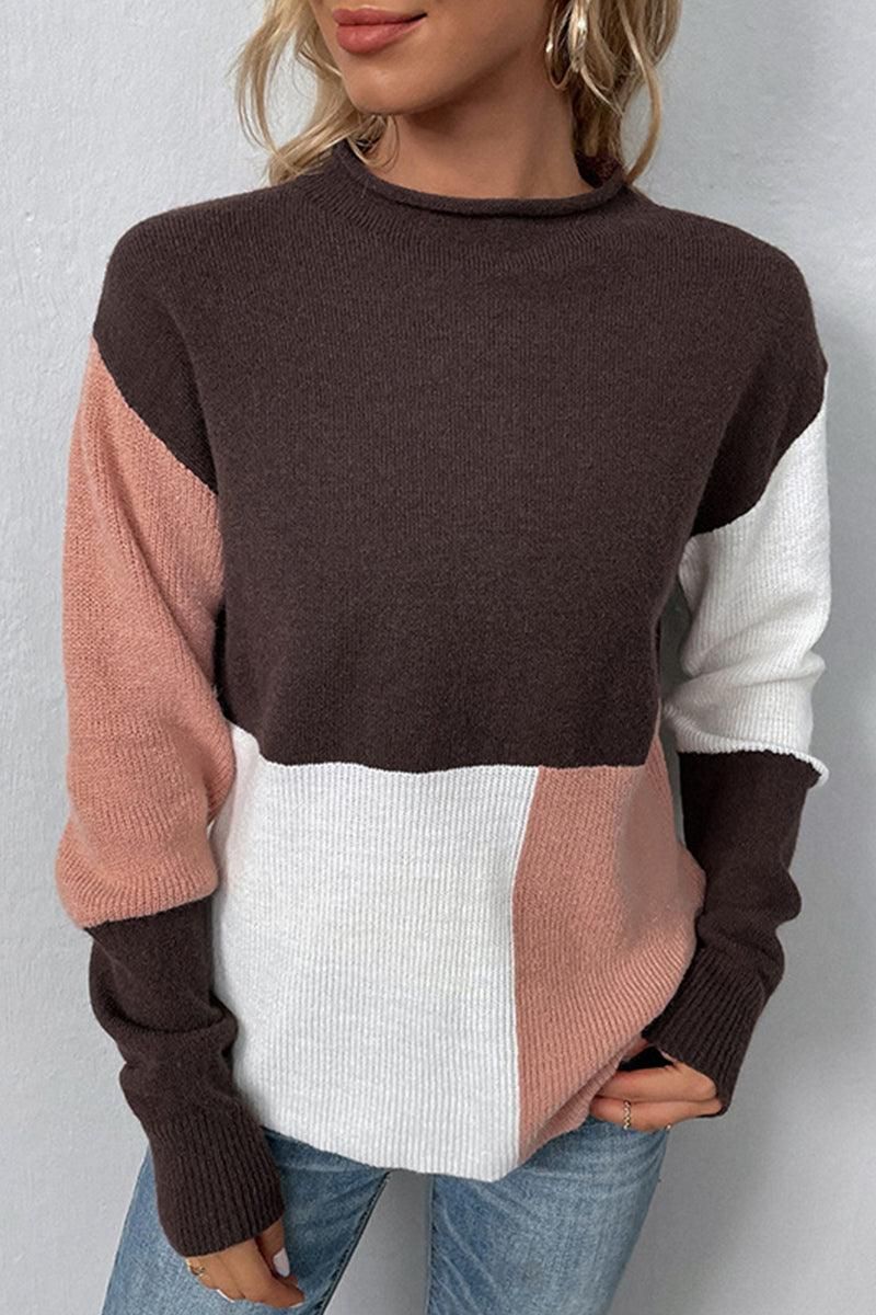 WOMENS LONGSLEEVE MULTICOLORED TOP - Doublju