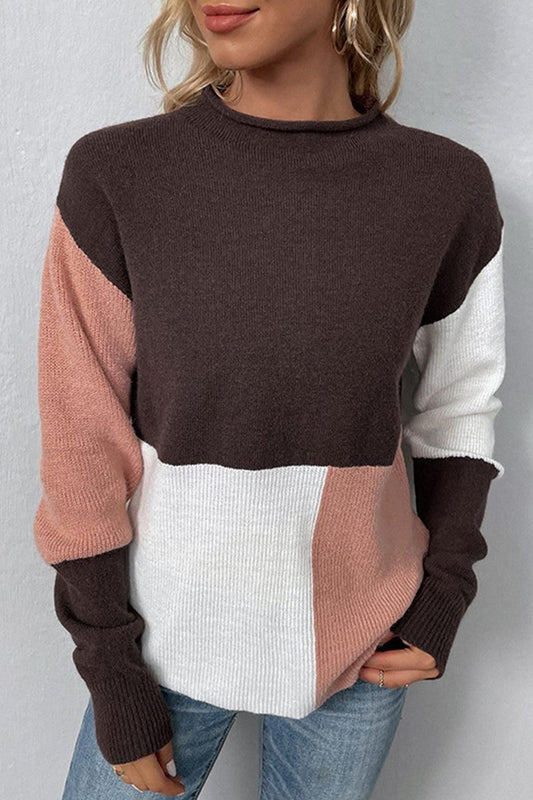 WOMENS LONGSLEEVE MULTICOLORED TOP - Doublju