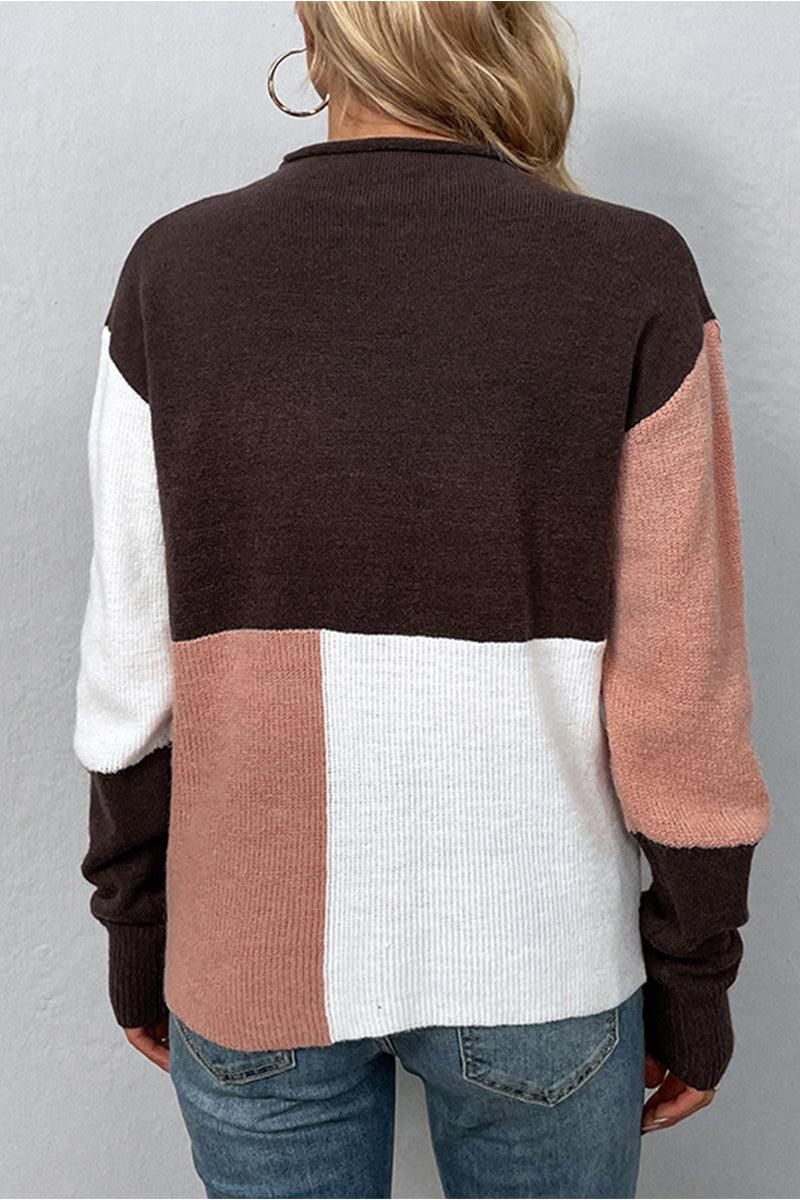 WOMENS LONGSLEEVE MULTICOLORED TOP - Doublju