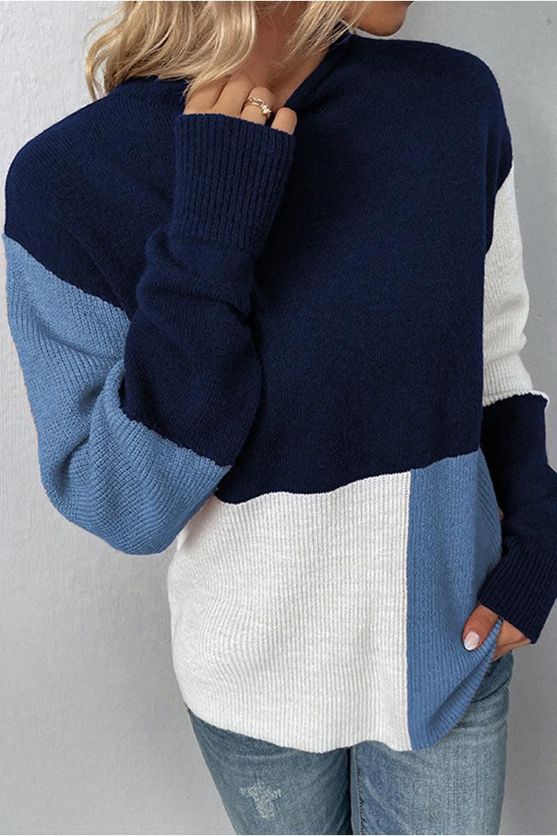 WOMENS LONGSLEEVE MULTICOLORED TOP - Doublju