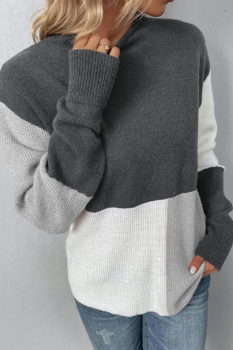 WOMENS LONGSLEEVE MULTICOLORED TOP - Doublju