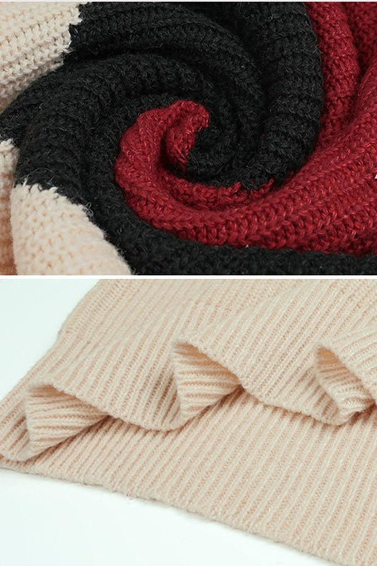 KNITWEAR ROUND NECK LONGSLEEVE SWEATER - Doublju