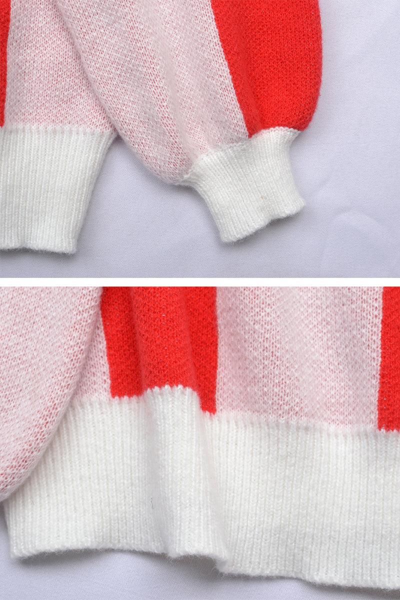 WOMENS CHECKERBOARD PATTERN SWEATER TOP - Doublju