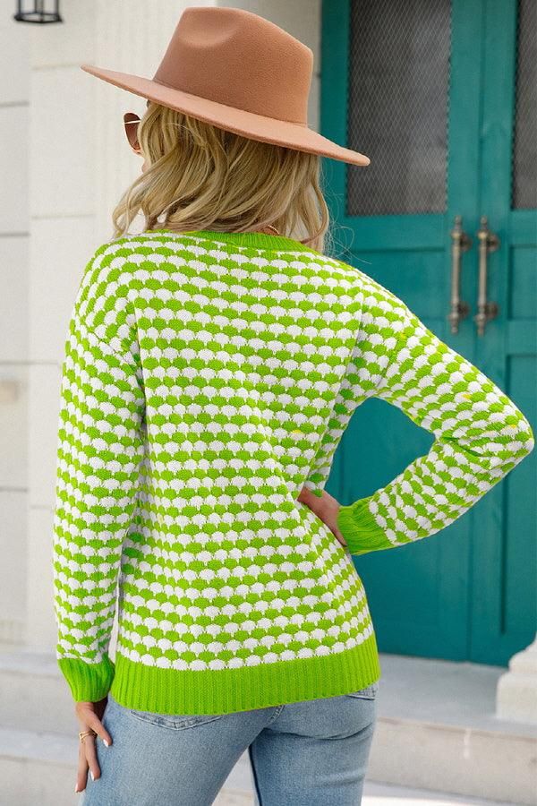 WOMENS PATTERNED ROUND NECK TOP - Doublju