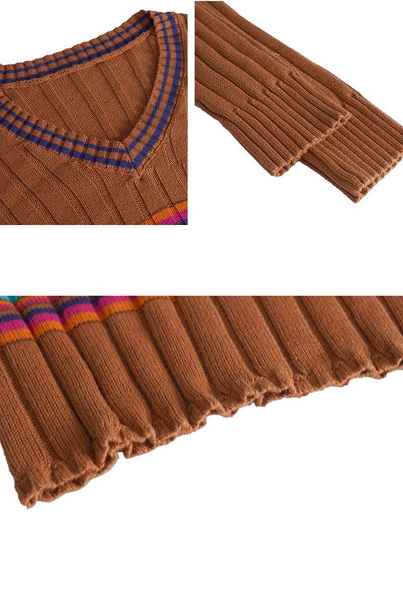 FRONT PRINTING LOOSE NECK LONG SLEEVE TOP - Doublju