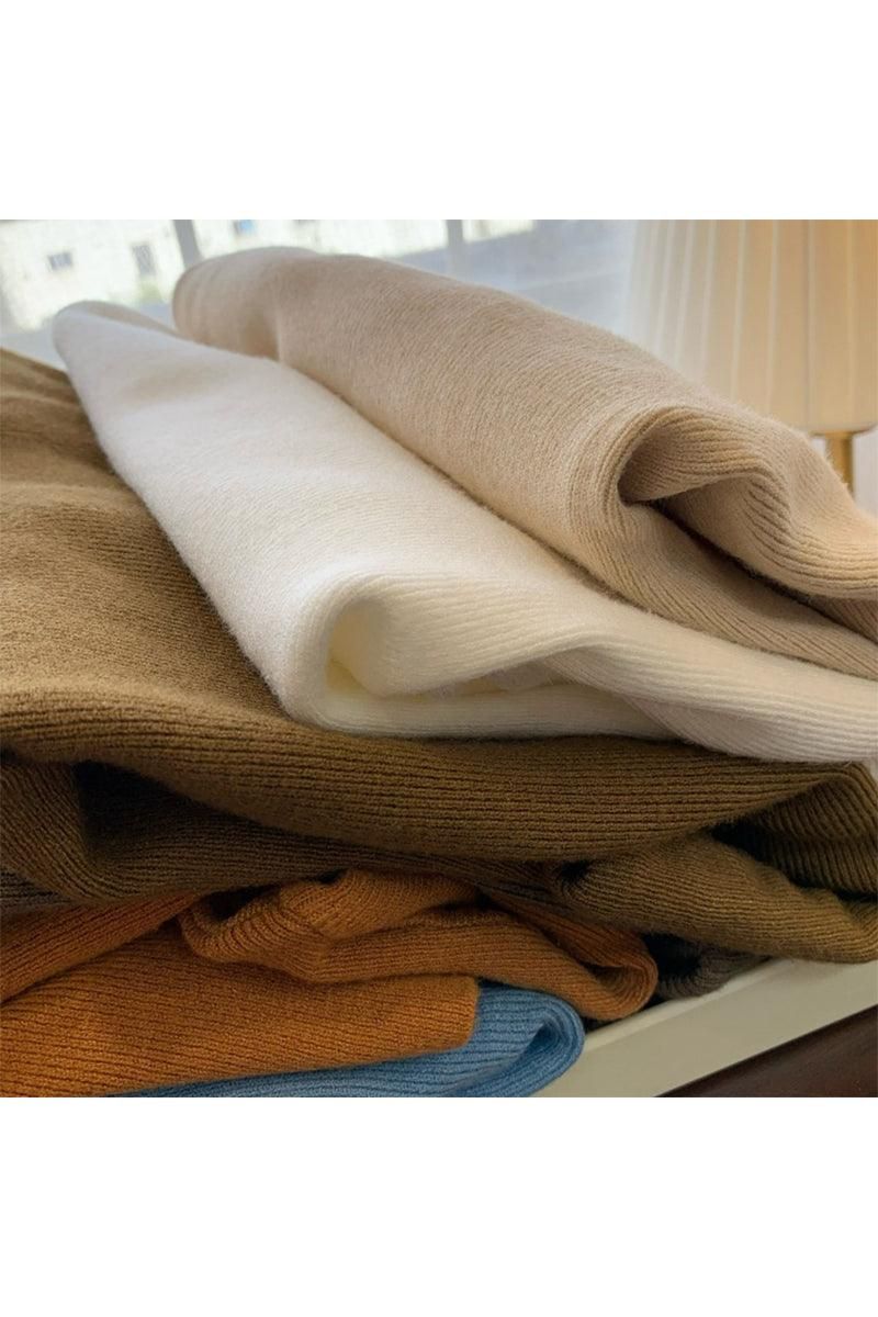 HIGH NECK SOLID BASIC DAILY TOP - Doublju