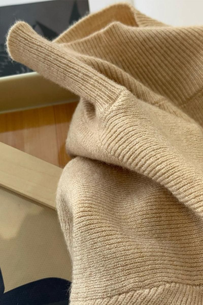 HIGH NECK SOLID BASIC DAILY TOP - Doublju