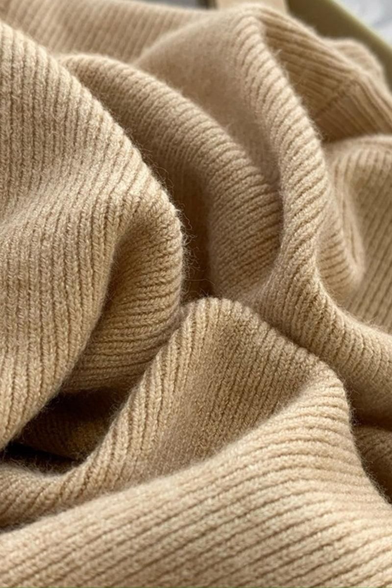 HIGH NECK SOLID BASIC DAILY TOP - Doublju