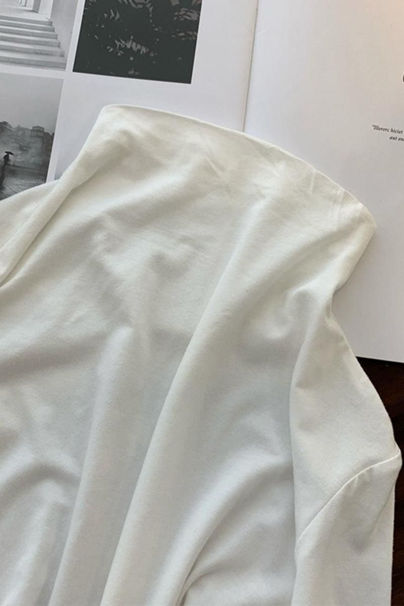 BASIC SIMPLE HIGH NECK DAILY TOP - Doublju