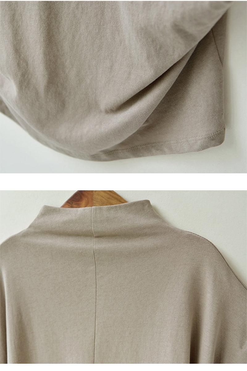 HIGH NECK BASIC DAILY WOMEN TOP - Doublju