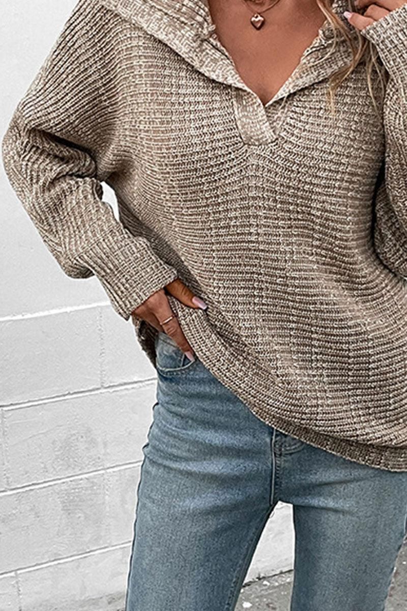 LONG SLEEVED TURTLE NECK SWEATER - Doublju