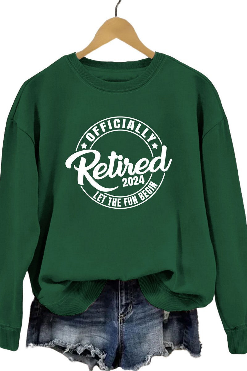 WOMEN LETTERING PRINT LOOSE FIT PULLOVER TOP