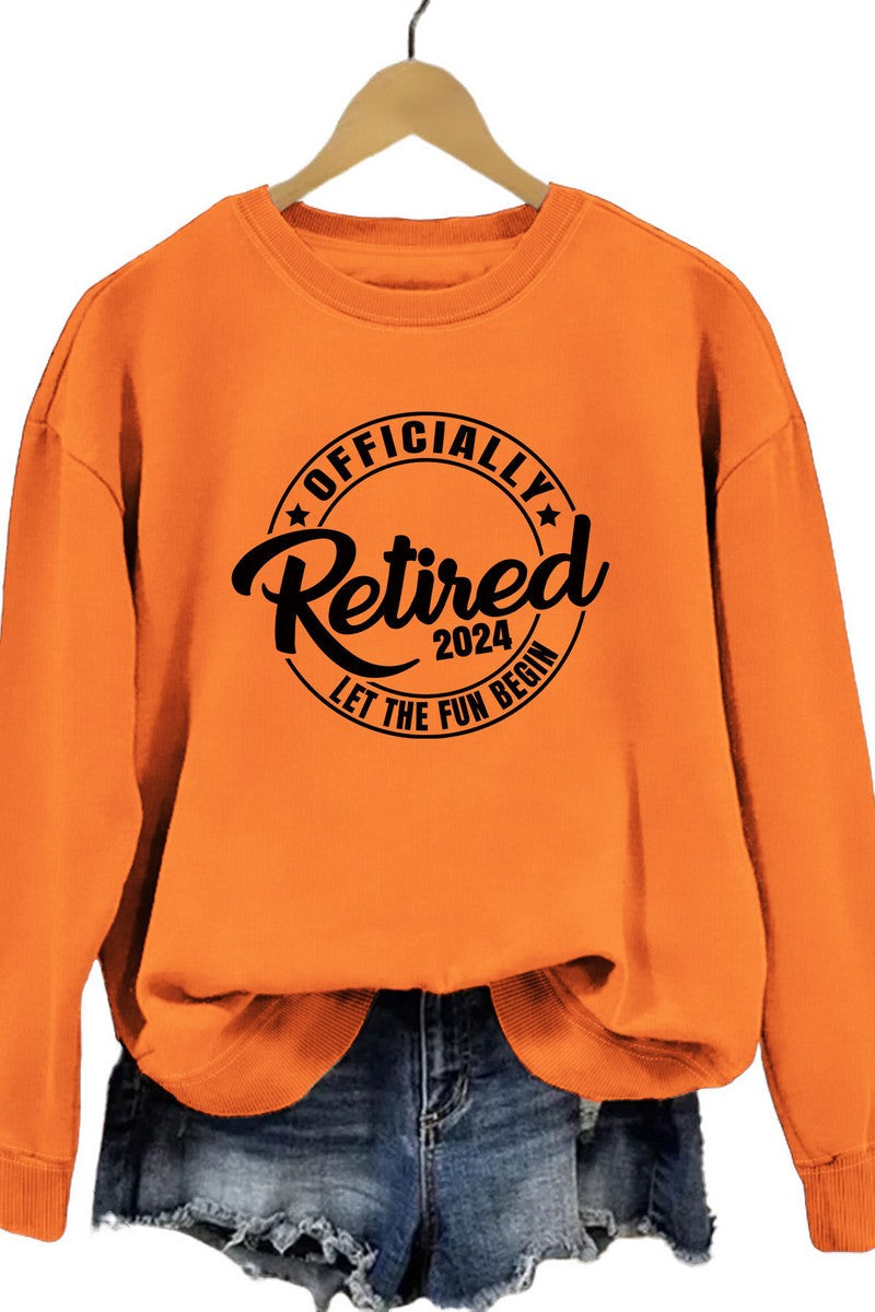 WOMEN LETTERING PRINT LOOSE FIT PULLOVER TOP