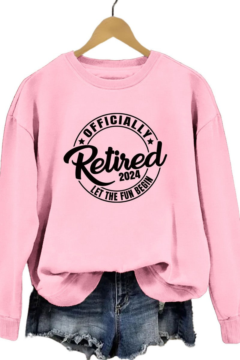 WOMEN LETTERING PRINT LOOSE FIT PULLOVER TOP