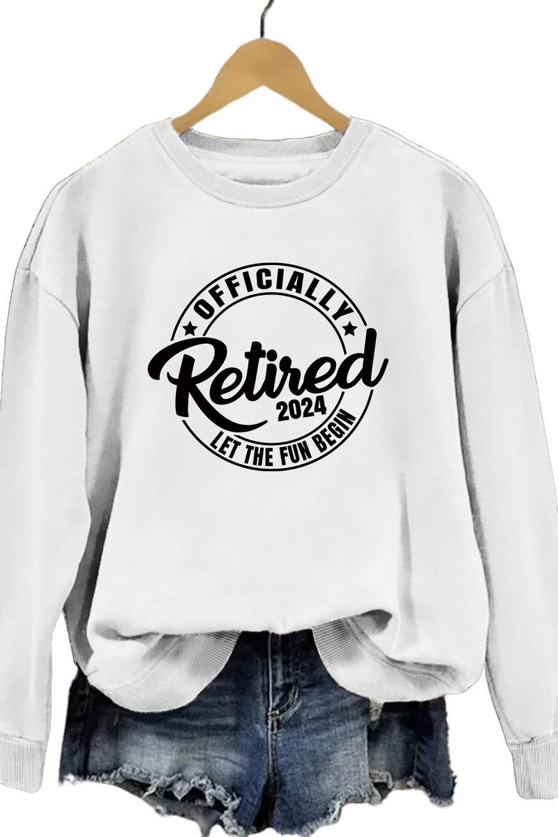 WOMEN LETTERING PRINT LOOSE FIT PULLOVER TOP