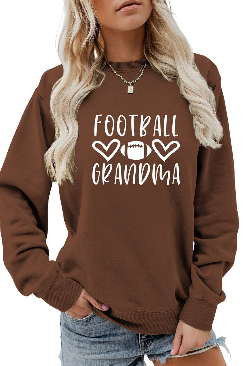 WOMEN FOOTBALL GAME DAY PRINTING JUMPER TOP