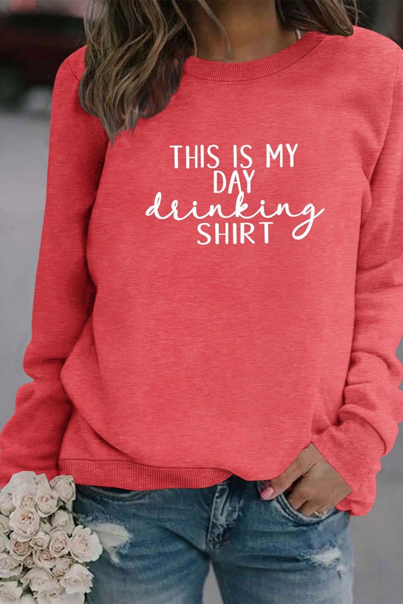 WOMEN THIS IS MY DAY LETTERING LONG SLEEVE TOP