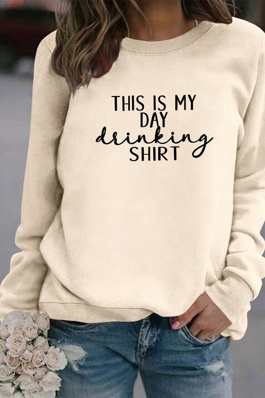WOMEN THIS IS MY DAY LETTERING LONG SLEEVE TOP