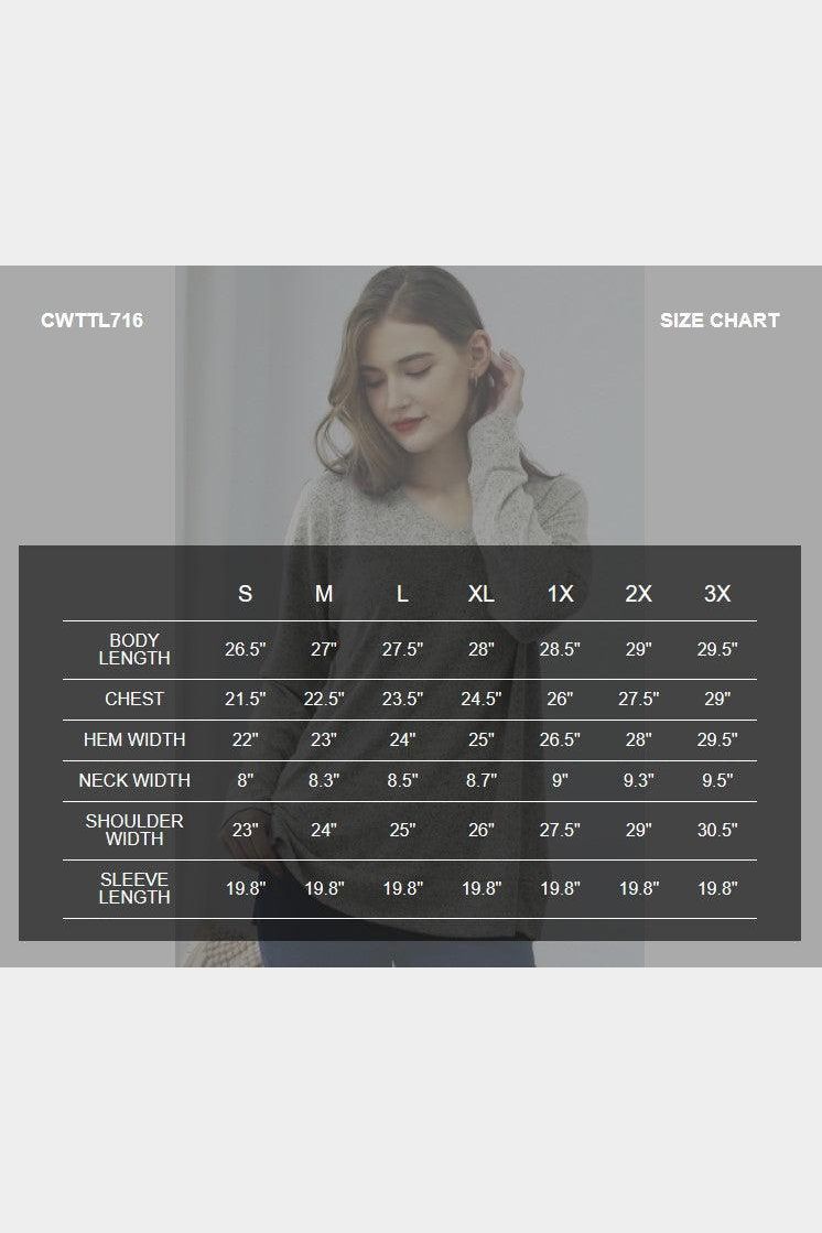 V NECK PULLOVER SWEATER KNIT TOP - Doublju