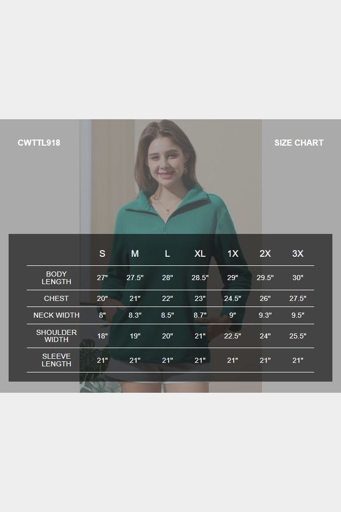 HIGH NECK HALF ZIP UP FLEECE PULLOVER JACKET WITH POCKETS